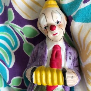 Ceramic clown figurine